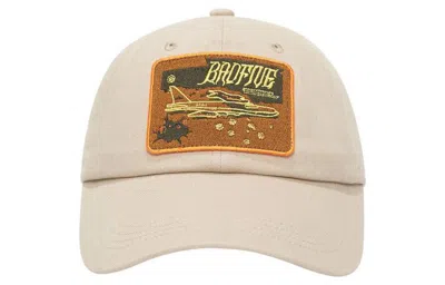 Li-ning Badfive Embroidery Logo Baseball Cap 'beige' In Orange