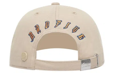 Li-ning Badfive Embroidery Logo Baseball Cap 'beige' In Orange