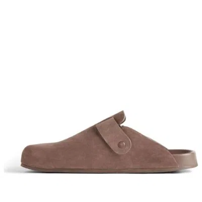 Balenciaga Sunday Buckled Mules In Brown