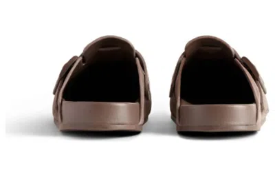 Balenciaga Sunday Buckled Mules In Brown