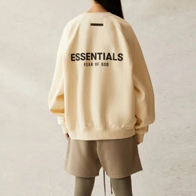 Essentials Fear Of God  Ss21 Pull-over Crewneck Buttercream Cream