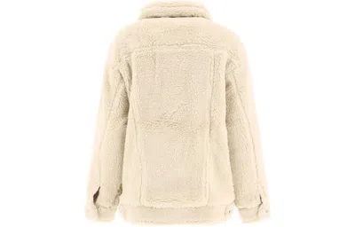 Ugg Button-up Faux Shearling Jacket In Neutral