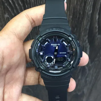 Casio Baby-g 'black' In Blue