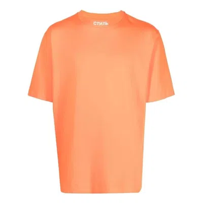 Heron Preston Hpny Logo T-shirt In Orange