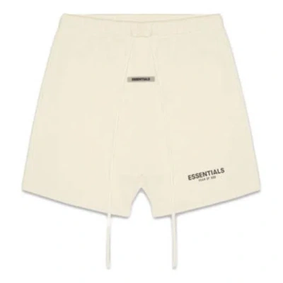 Essentials Fear Of God  Ss20 Fleece Shorts Buttercream In White