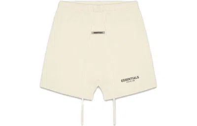 Essentials Fear Of God  Ss20 Fleece Shorts Buttercream In White