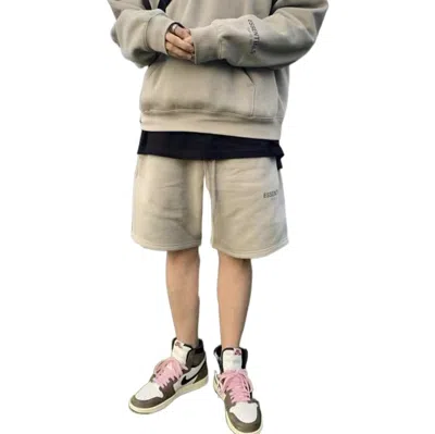 Essentials Fear Of God  Ss20 Fleece Shorts Buttercream In White