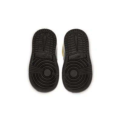 Air Jordan (td)  1 Mid Se 'amarillo Team Orange' In Black