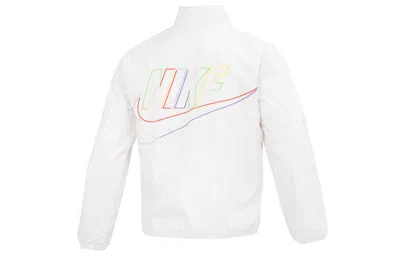 Nike Club+ Full-zip Woven Jacket In White