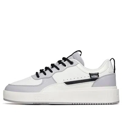 Anta Skateboarding Shoes 'white Black Grey' In Gray
