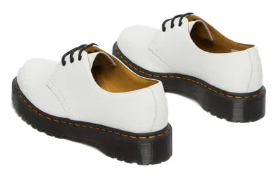 Dr. Martens White 1461 Smooth Platform Derbys In White Smooth