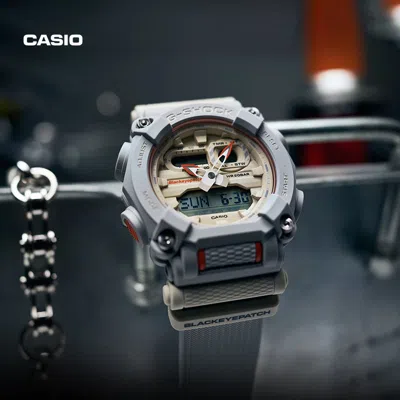Casio G-shock Analog-digital 'grey' In Blue