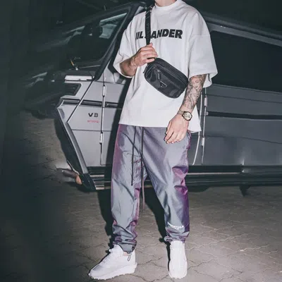 Essentials Fear Of God  Ss20 Track Pants Iridescent In Black