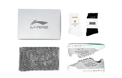 Li-ning Wave Low 50/50 'grey White Special Box' In Black