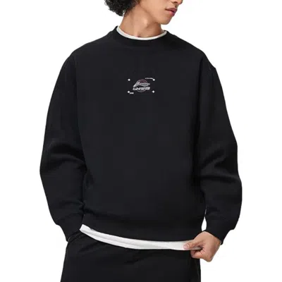Li-ning Logo Print Classic Pullover 'black'