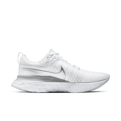 Nike React Infinity Run Flyknit 2 Running Shoe In Silver