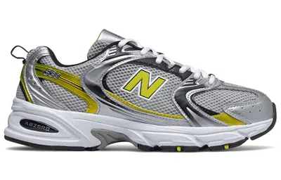 New Balance 530 D Wide Grey/yellow In Gray