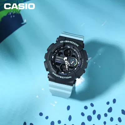 Casio G-shock Analog-digital 'blue' In Black