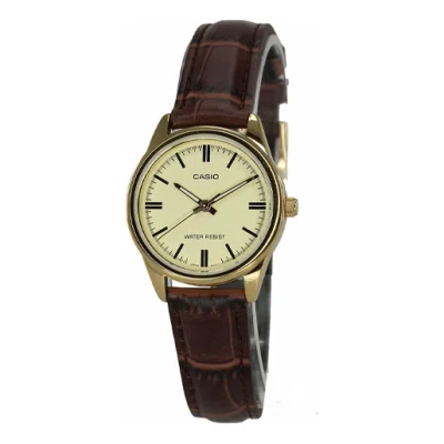 Casio Ltp-v005gl-9audf Quartz Waterproof In Black