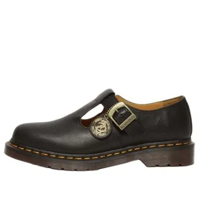 Dr. Martens Herren T-bar Regency Leder Mary Jane Schuhe In Schwarz
