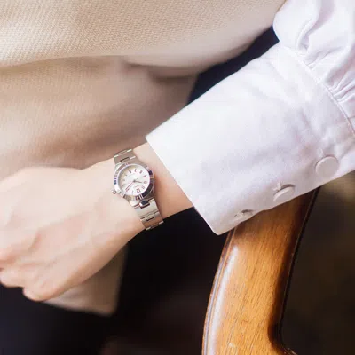 Casio Quartz Waterproof White Analog In Metallic