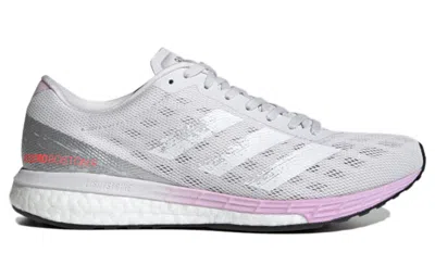 Adidas Originals (wmns) Adidas Adizero Boston 9 'dash Grey Clear Lilac' In Gray