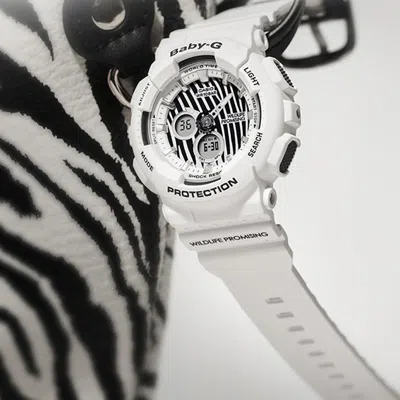 Casio G-shock Analog-digital 'white' In Metallic