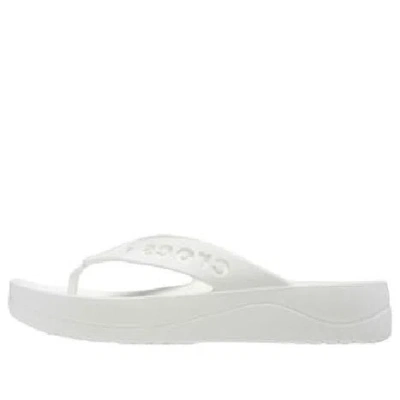 Crocs Baya Platform Flats Unisex White 9