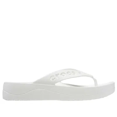 Crocs Baya Platform Flats Unisex White 9