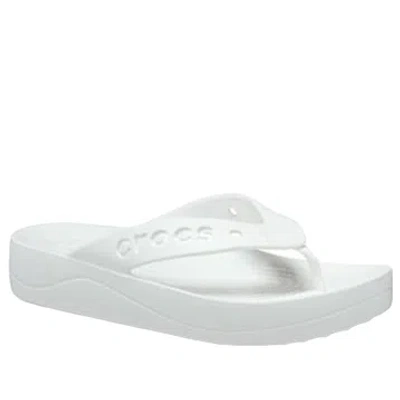 Crocs Baya Platform Flats Unisex White 9
