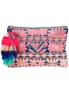 FIGUE 'Soma' pouch floral clutch,COTTON100%