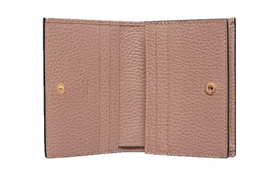 Gucci Gg Marmont Card Case Wallet In Nude