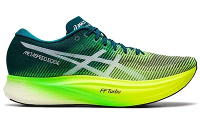 Asics Metaspeed Edge+ 'velvet Pine Safety Yellow' In Multi