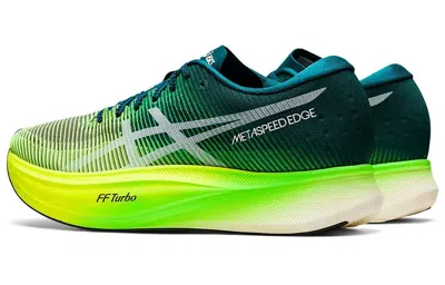 Asics Metaspeed Edge+ 'velvet Pine Safety Yellow' In Multi