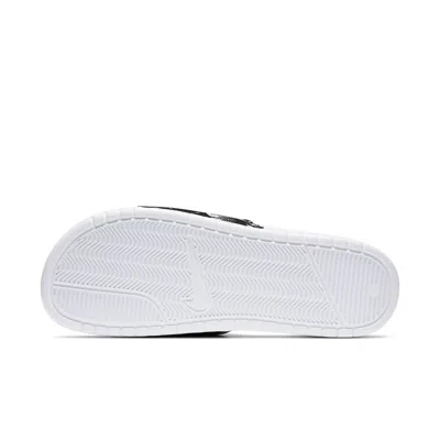 Nike Benassi Jdi Print White Black Slippers 'white Black' In Multi