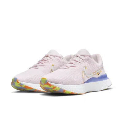 Nike (wmns)  React Infinity Run Flyknit 3 Premium 'light Soft Pink Marble' In Multi