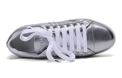 Prada (wmns)  Leather Sneakers 'silver'