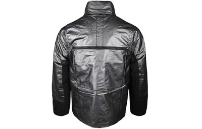 Nike Nsw Tech Pack Stay Warm Athleisure Casual Sports Windproof Waterproof Jacket Metallic Silver Go In Black