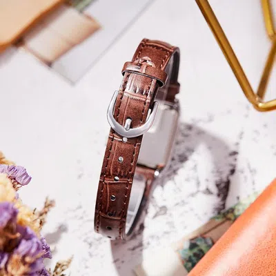 Casio Dress Series Dial Brown Belt Quartz Whitedial Plate Whitebrown Analog