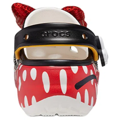 Crocs X Disney Minnie Mouse Classic Platform Clog Mules In Black