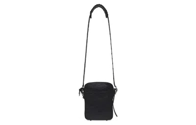 Balenciaga Black Leather Le Cagole Men Crossbody Bag