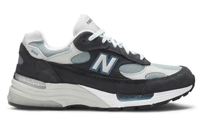 New Balance X Kith 992 Made In Usa 'steel Blue' In Black