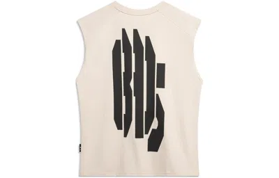 Li-ning Badfive Graphic Tank 'beige' In Neutral