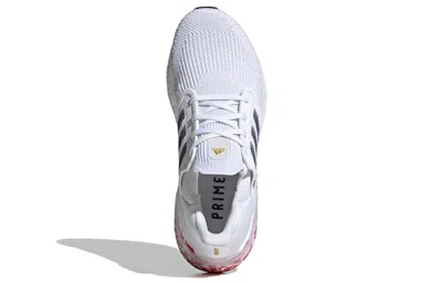 Adidas Originals (wmns) Adidas Ultraboost 20 'digital Pixel - White Scarlet' In Multi