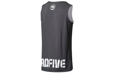 Li-ning Badfive Graphic Basketball Jersey 'grey White' In Black