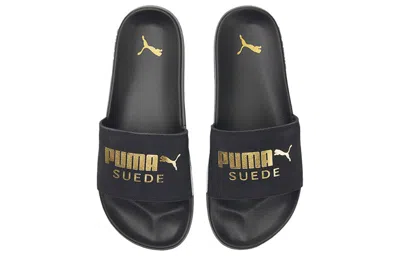Puma Leadcat 2.0 Suede Classic Slide 'black' In Multi