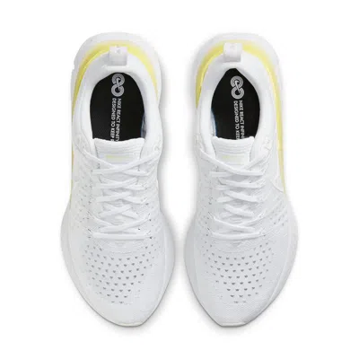 Nike (wmns)  React Infinity Run Flyknit 2 'white Light Citron' In Multi