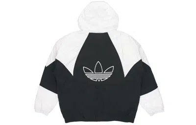 Adidas Originals Padded Adicolor Stay Warm Colorblock Sports Hooded Padded Jacket Black