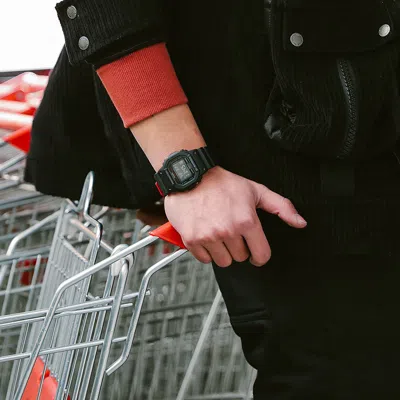 Casio G-shock Square 'black' In Blue