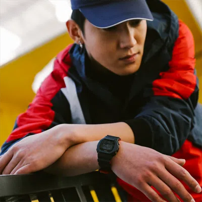 Casio G-shock Square 'black' In Blue